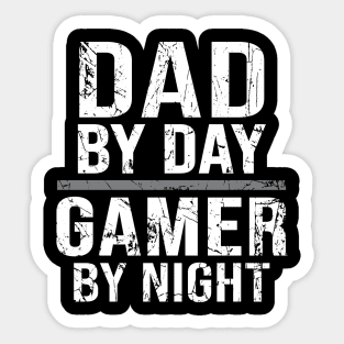 Dad By Day Gamer By Night Sticker